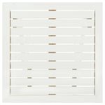 HKH Mesa de Bistrô 46x46x47 Cm Madeira de Acácia Sólida Branco - Marrom