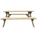 HKH Mesa de Piquenique 150x135x71,5 Cm Madeira - Verde