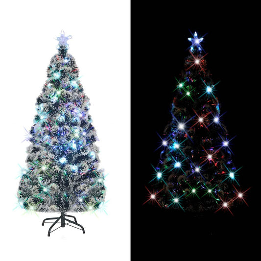 HKH Árvore de Natal Pré-Iluminada com Suporte Fibra Ótica