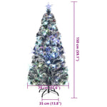HKH Árvore de Natal Pré-Iluminada com Suporte Fibra Ótica