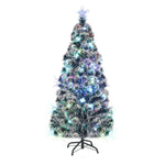 HKH Árvore de Natal Pré-Iluminada em Fibra Ótica com Suporte