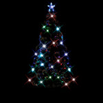 HKH Árvore de Natal Pré-Iluminada em Fibra Ótica com Suporte