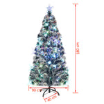 HKH Árvore de Natal Pré-Iluminada em Fibra Ótica com Suporte