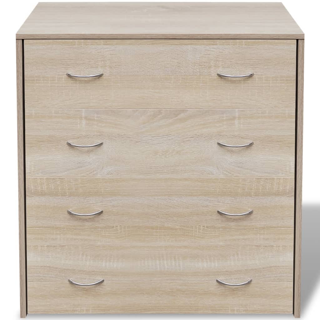 HKH Aparador en derivados de madera, Mdf 60 X 30,5 X 71 Cm - Roble