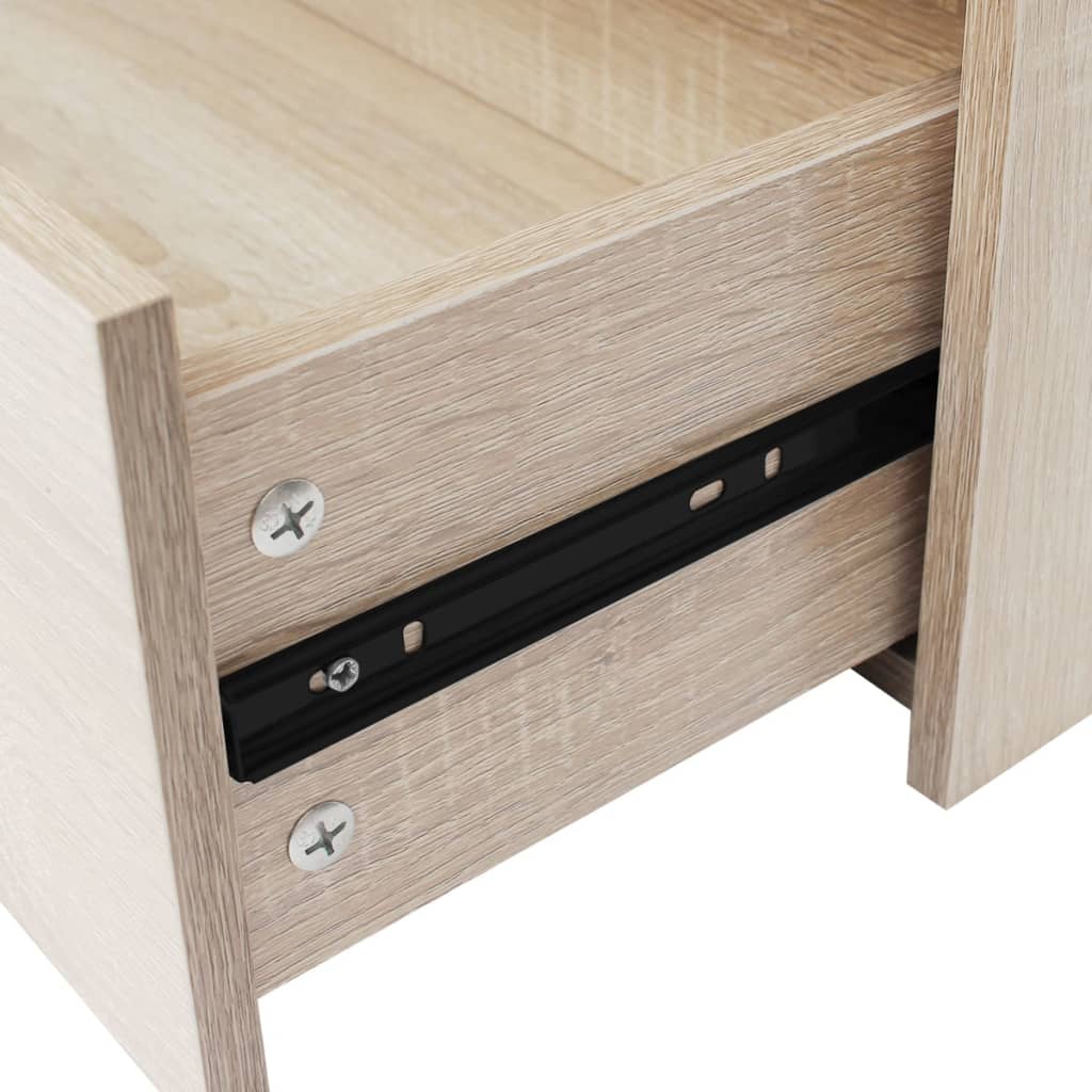 HKH Aparador en derivados de madera, Mdf 60 X 30,5 X 71 Cm - Roble