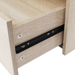 HKH Aparador en derivados de madera, Mdf 60 X 30,5 X 71 Cm - Roble