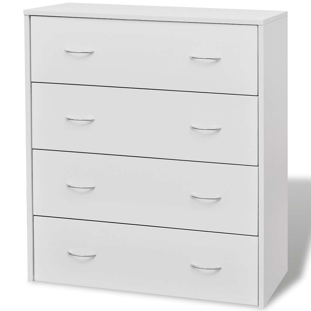 HKH Aparador Rústico en derivados de Madera, Mdf 60 X 30,5 X 71 Cm - Blanco
