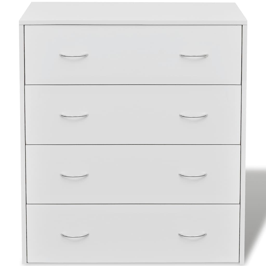 HKH Aparador Rústico en derivados de Madera, Mdf 60 X 30,5 X 71 Cm - Blanco