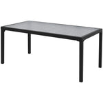 HKH 4 Pcs Conjunto Lounge para Jardim Textilene - Preto