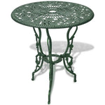HKH 3 Pcs Conjunto Bistrô Alumínio Fundido - Verde