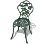 HKH 3 Pcs Conjunto Bistrô Alumínio Fundido - Verde
