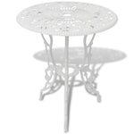 HKH 3 Pcs Conjunto Bistrô Alumínio Fundido - Branco