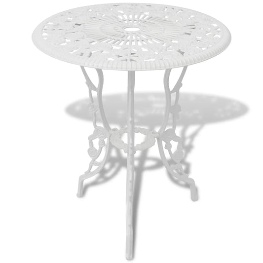 HKH 3 Pcs Conjunto Bistrô Alumínio Fundido - Branco