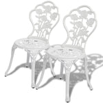 HKH 3 Pcs Conjunto Bistrô Alumínio Fundido - Branco