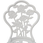 HKH 3 Pcs Conjunto Bistrô Alumínio Fundido - Branco