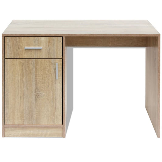 Mesa HKH con cajones y armario en madera de roble