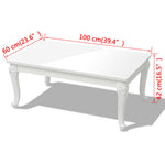 HKH Mesa de Centro, , Brilhante - Branco