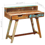 HKH Escritorio de Madera Reciclada en Madera Maciza