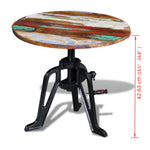 HKH Mesa Apoio 60x(42-63)cm Reciclada em Ferro Fundido