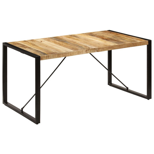 HKH Mesa de Comedor de Madera Maciza de Mango