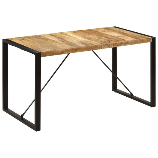 HKH Mesa de Comedor de Madera Maciza de Mango