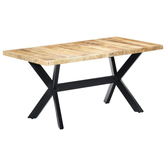 HKH Mesa de Jantar Madeira de Áspera Maciça em Mangueira