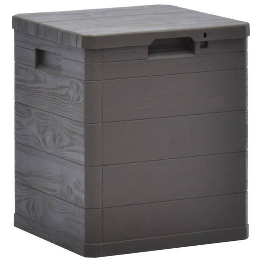 HKH Caixa De Arrumação Para Jardim 90 L Castanho - Marrom
