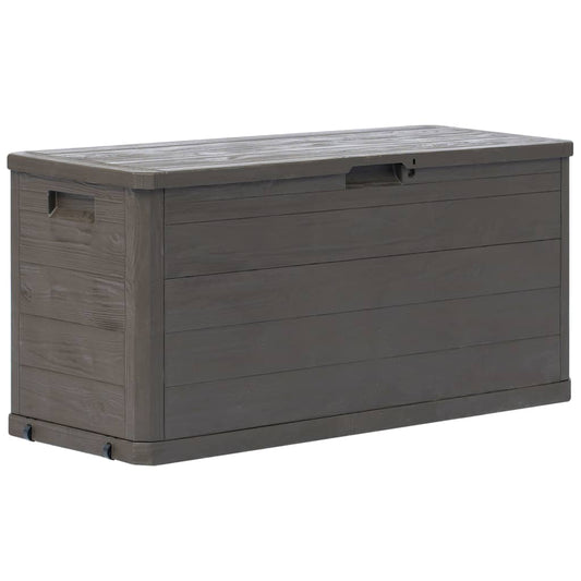 HKH Caixa De Arrumação Para Jardim 280 L Castanho - Marrom