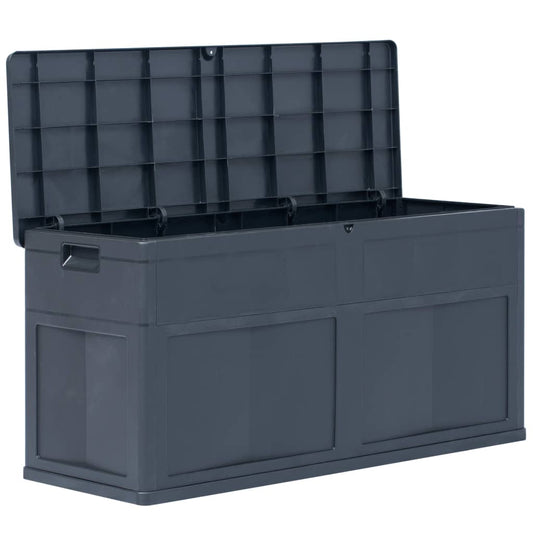 HKH Caixa De Arrumação Para Jardim 320 L - Preto