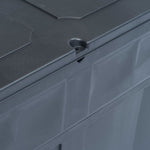 HKH Caixa De Arrumação Para Jardim 320 L - Preto