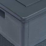 HKH Caixa De Arrumação Para Jardim 320 L - Antracite