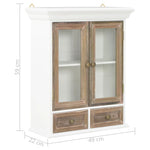 HKH Armario de Pared - 49x22x59 Cm - Blanco
