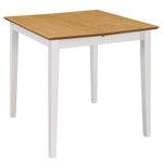HKH Mesa de Jantar Extensível (80 - 120) em MDF - Branco