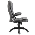 Silla de oficina HKH de piel sintética - Antracita