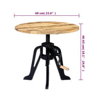 HKH Mesa de Apoyo 60x(46-63) Cm y de Hierro Fundido