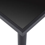 HKH Mesa de Jantar em Vidro Temperado - Preto