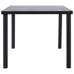 HKH Mesa de Jantar em MDF - Cinza Cimento e Preto