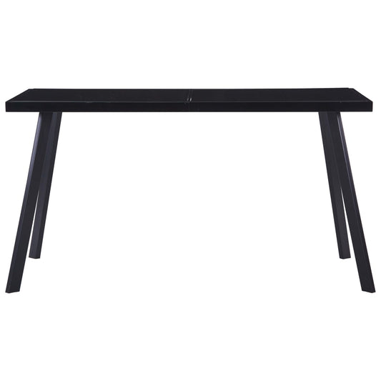 HKH Mesa de Jantar em Vidro Temperado - Preto