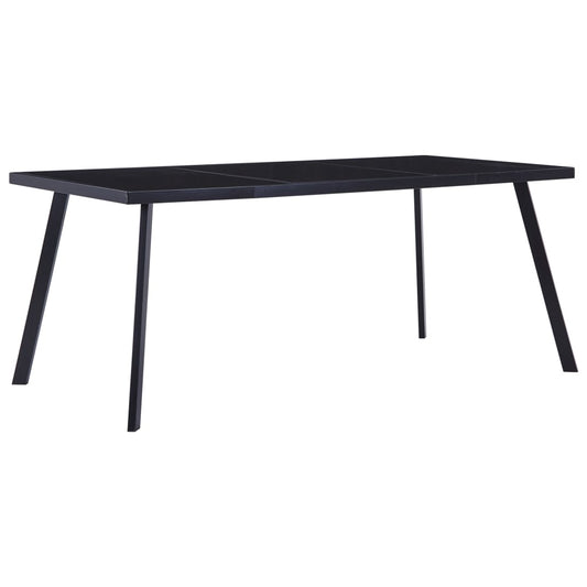 HKH Mesa de Jantar em Vidro Temperado - Preto