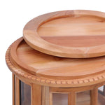 HKH Vitrina de Caoba Color en Madera Maciza - Natural