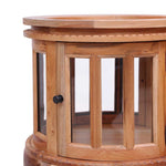 HKH Vitrina de Caoba Color en Madera Maciza - Natural