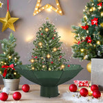 HKH Árvore de Natal com Neve Base Formato Guarda - Chuva - Verde
