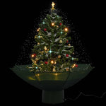 HKH Árvore de Natal com Neve Base Formato Guarda - Chuva - Verde
