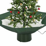 HKH Árvore de Natal com Neve Base Formato Guarda - Chuva - Verde