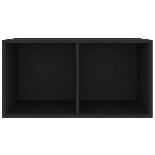 HKH Caixa P/ Discos de Vinil - 71x34x36 Cm - Preto
