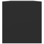 HKH Caixa P/ Discos de Vinil - 71x34x36 Cm - Preto