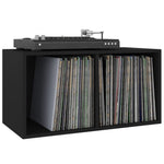 HKH Caixa P/ Discos de Vinil - 71x34x36 Cm - Preto