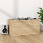 HKH Caixa Discos Vinil em Carvalho Sonoma - 71x34x36cm