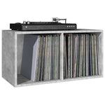HKH Caixa Discos Vinil em Cimento - 71x34x36 Cm - Cinza