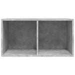 HKH Caixa Discos Vinil em Cimento - 71x34x36 Cm - Cinza